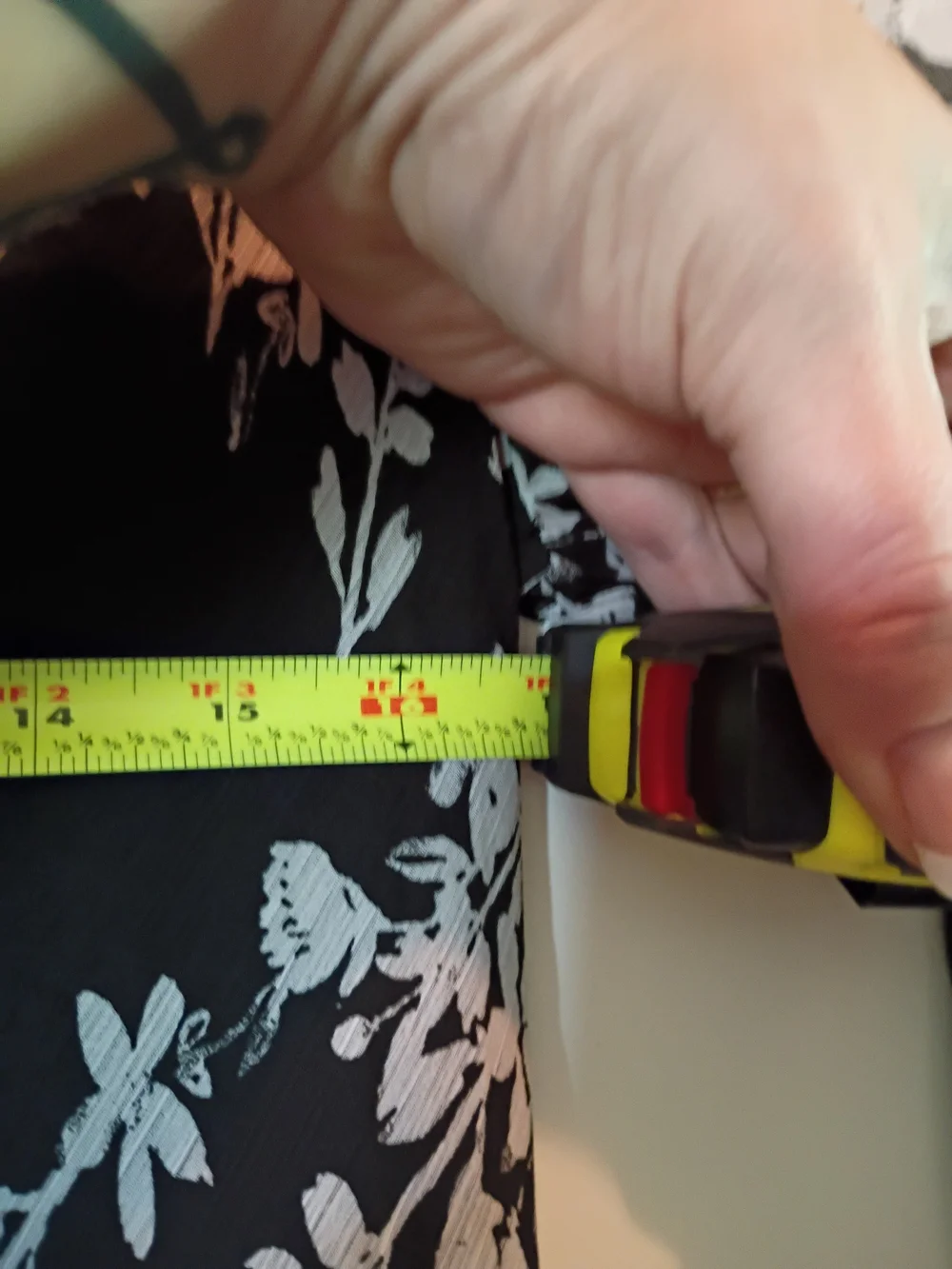 Calvin Klein Black Maxi Dress with Light Blue Floral Print - Picture 9 of 13